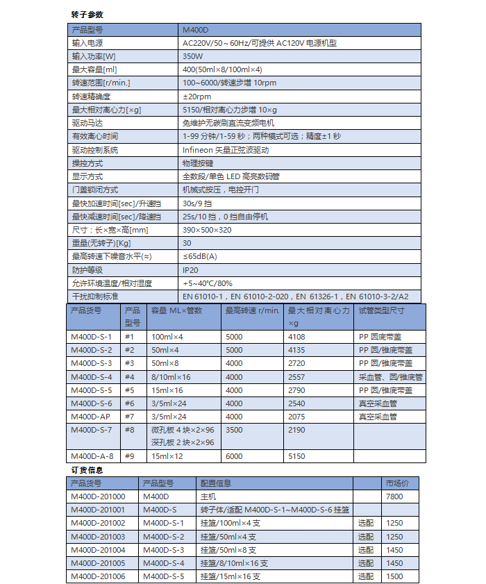 M400D 臺式低速離心機(jī)(圖2)